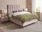 Beliani SEZANNE - Slaapkamerset - Roze - 140 x 200 cm - Fluweel