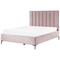 Beliani SEZANNE - Slaapkamerset - Roze - 160 x 200 cm - Fluweel