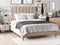 Beliani SEZANNE - Slaapkamerset - Taupe - 160 x 200 cm - Fluweel