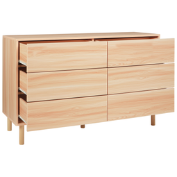 Beliani SHARPE - Dressoir - Lichthout - Spaanplaat