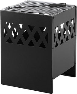 Beliani SHIGA - Vuurkorf - Zwart - Staal