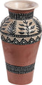 Beliani SIAK - Decoratieve vaas - Bruin - Terracotta