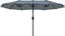 Beliani SIBILLA - Parasol - Grijs - Kunststof