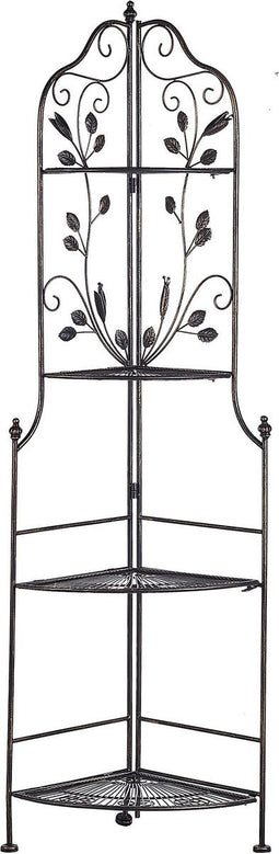 Beliani SIDERNO - Tuinkast - Zwart - IJzer