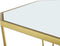 Beliani SIERRA - Salontafel set - Goud - Glas