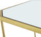 Beliani SIERRA - Salontafel set - Goud - Glas