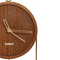 Beliani SIERRE - Wandklok - Donkerbruin - MDF