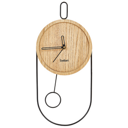 Beliani SIERRE - Wandklok - Lichtbruin - MDF