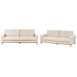 Beliani SIGGARD - Bankenset - Lichtbeige - Corduroy