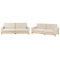 Beliani SIGGARD - Bankenset - Lichtbeige - Corduroy