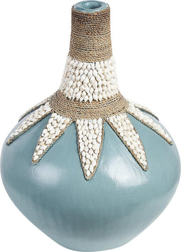 Beliani SILAU - Decoratieve vaas - Blauw - Terracotta