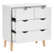 Beliani SIMMIE - Ladekast 4-lades - Wit - MDF