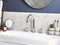 Beliani SIPI - Wastafelkraan - Zilver - Messing