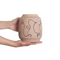Beliani SKATE - Bloemenvaas - Zandbeige - 20 cm - Steengoed