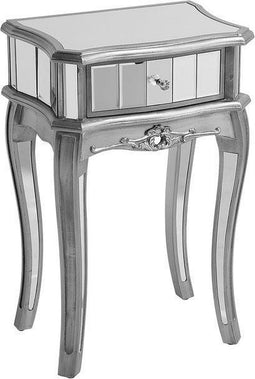 Beliani SOMMA - Consoletafel - Zilver - Glas