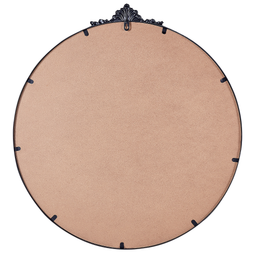 Beliani SOMMANT - Wandspiegel - Zwart - ⌀ 67 cm - Metaal