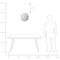 Beliani SORDO - Hanglamp - Wit - Synthetisch materiaal