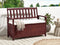 Beliani SOVANA - Tuinbank - Mahonie/Wit - Acaciahout