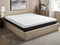Beliani SPONGY - Schuimmatras - Zwart/Wit - 180 x 200 cm - Traagschuim