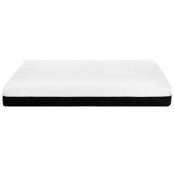 Beliani SPONGY - Schuimmatras - Zwart/Wit - 180 x 200 cm - Traagschuim