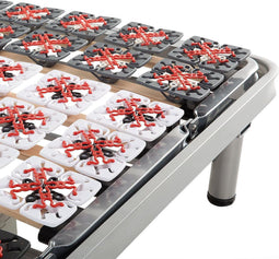 Beliani STAR - Elektrische lattenbodem - Grijs - Staal