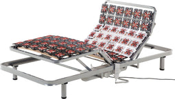 Beliani STAR - Elektrische lattenbodem - Grijs - Staal