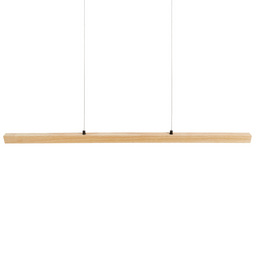 Beliani STEWARTS - Hanglamp - Lichtbruin - Eikenhout