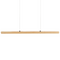 Beliani STEWARTS - Hanglamp - Lichtbruin - Eikenhout