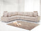 Beliani STOCKHOLM - Bank U-vormig - Beige - Rechterzijde - Polyester