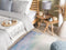 Beliani SUSUZ - Laagpolig vloerkleed - Blauw - 80 x 150 cm - Polyester