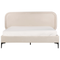 Beliani SUZETTE - Tweepersoonsbed - Lichtbeige - 160 x 200 cm - Polyester