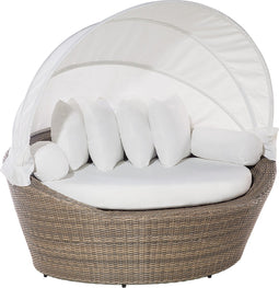 Beliani SYLT - Zonne-eiland - Bruin - PE rotan