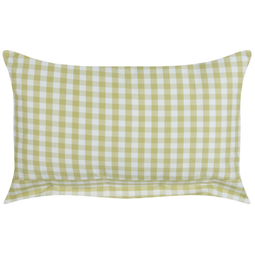 Beliani TALYA - Sierkussen - Olijfgroen/wit - 40 x 60 cm - Polyester