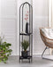 Beliani TAMARIX - Planten standaard - Zwart - 35 x 160 cm - Metaal