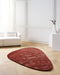Beliani TANDO - Vloerkleed - Donkerrood - 160 x 230 cm - Viscose
