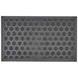 Beliani TANDYKUL - Deurmat - Natuurlijk/Zwart - 45 x 75 cm - Polyester