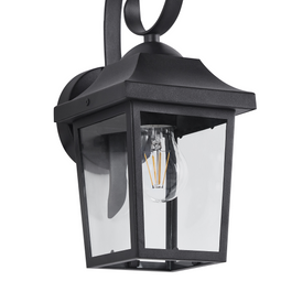 Beliani TANGON - Tuin wandlamp - Matzwart - Metaal