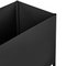 Beliani TAPIEN - Verhoogde plantenbak - Zwart - 70 x 30 x 100 cm - Metaal