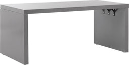 Beliani TARANTO - Tuintafel - Grijs - Vezelcement