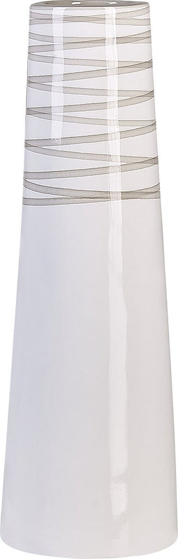 Beliani TARRAGONA - Decoratieve vaas - Wit - Terracotta