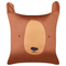 Beliani TEDDYBEAR - Sierkussen set van 2 - Bruin - 45 x 45 cm - Katoen
