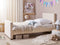 Beliani TEENIE - Eenpersoonsbed - Beige - 90 x 200 cm - Fluweel