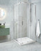 Beliani TELA - Douchecabine - Zilver - 80 x 80 x 185 cm - Veiligheidsglas