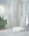 Beliani TELA - Douchecabine - Zilver - 90 x 90 x 185 cm - Veiligheidsglas