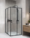 Beliani TELA - Douchecabine - Zwart - 90 x 90 x 185 cm - Veiligheidsglas