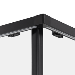 Beliani TELA - Douchecabine - Zwart - 90 x 90 x 185 cm - Veiligheidsglas