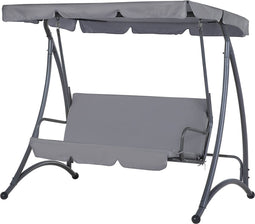 Beliani TEMPLE - Schommelbank - Grijs - Kunststof