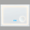 Beliani THAIX - Badkamerspiegel met LED - Zilver - Aluminium