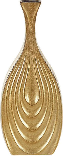 Beliani THAPSUS - Decoratieve vaas - Goud - Keramiek