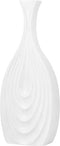 Beliani THAPSUS - Decoratieve vaas - wit - Keramiek